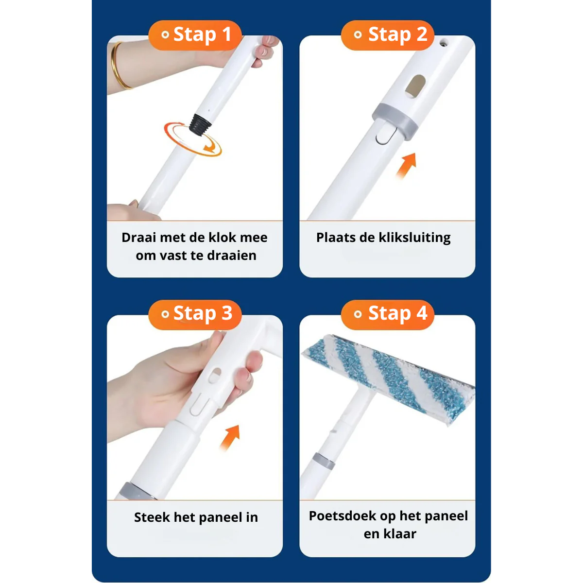 Practical 3-in-1 Window Cleaner Squeegee Spray