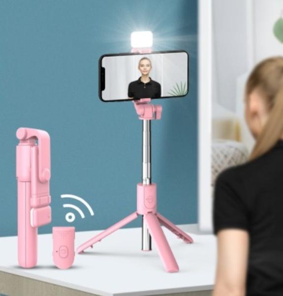 Compact Multi-Function Selfie Stick with Flex Rod