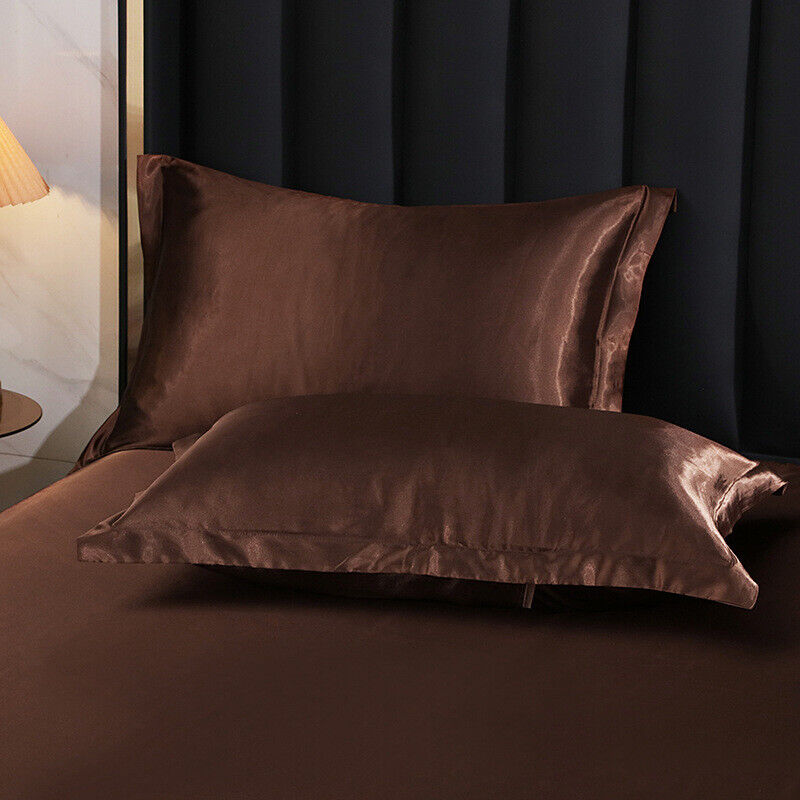 Luxurious Silk Pillow Covers Soft Home Bedding Decor