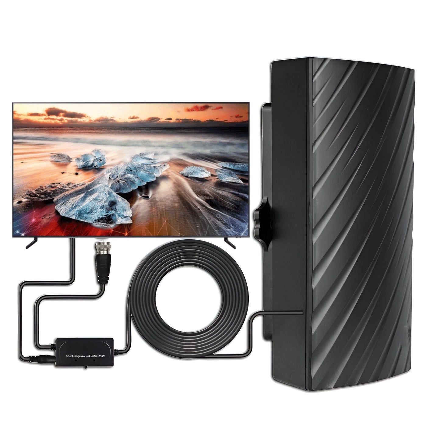 Strong Signal Outdoor HDTV Antenna with 460 Mile Range - Befez