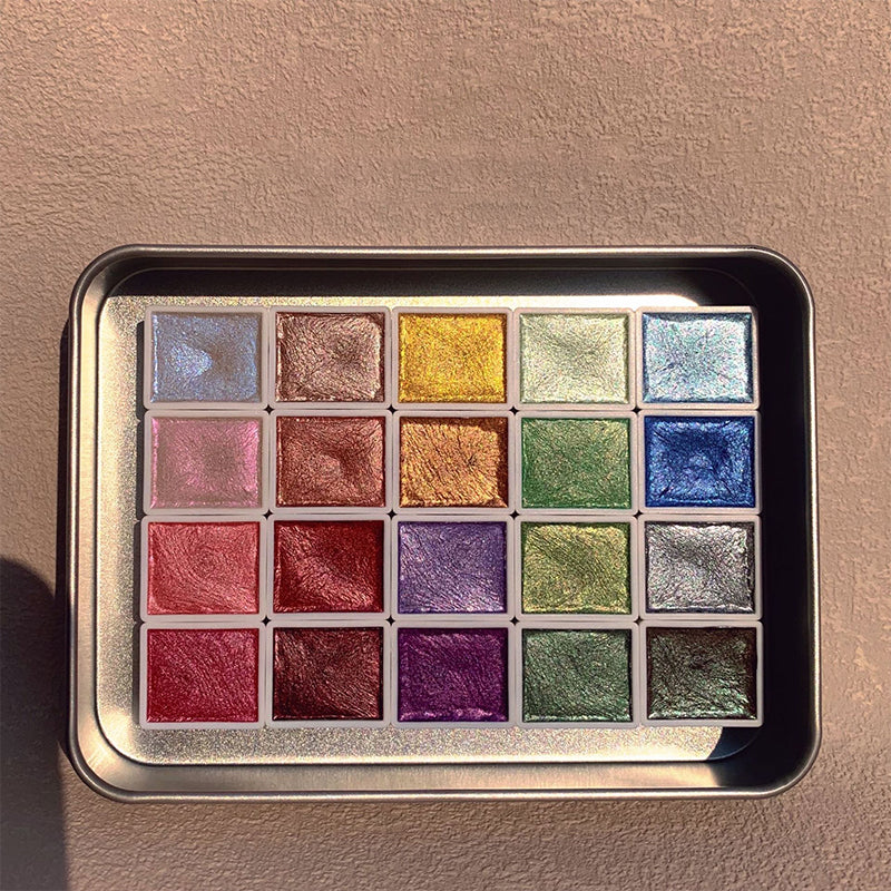 Vibrant 20 Color Watercolor Art Set