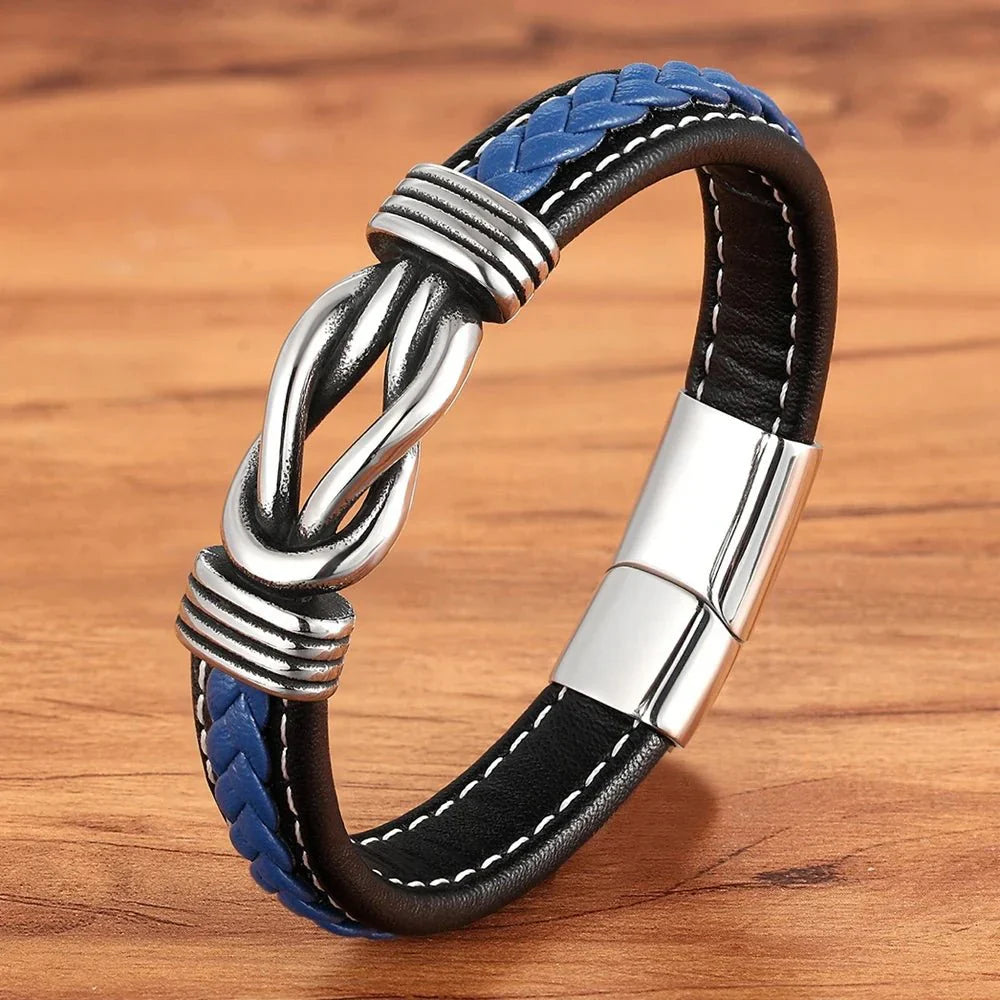 Timeless Love Knot Genuine Leather Bracelet