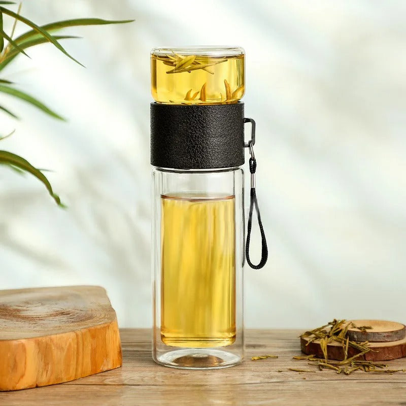 Clear Travel Water Bottle with Infuser