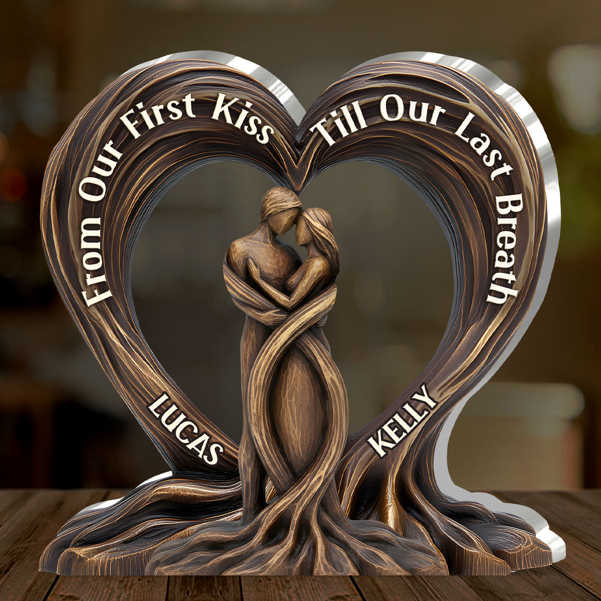 Customizable Tree Heart Shaped Acrylic Wall Plaque