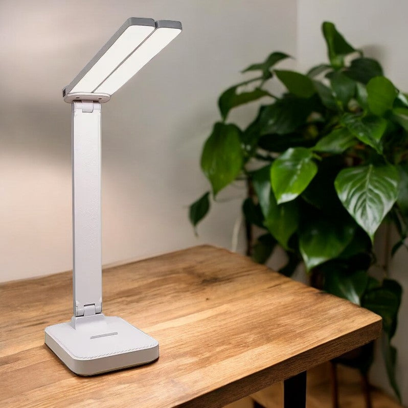 Bright LED Desk Lamp with USB Charging and Dimmer