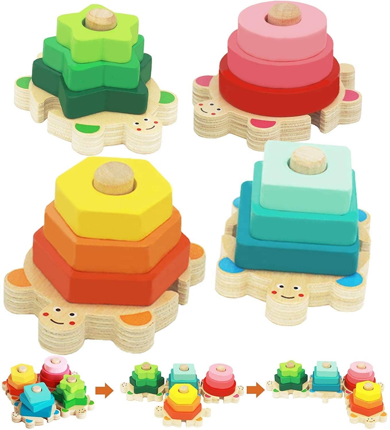 Educational Wooden Stacking Toy Set