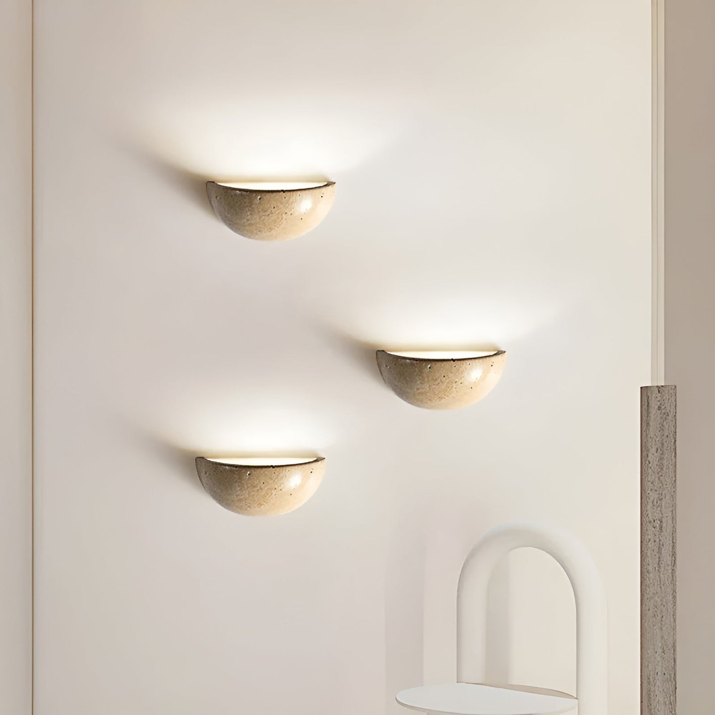 Soft Glow Half Round LED Wall Light