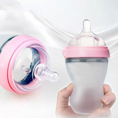 Soft Silicone Baby Bottle for Newborns