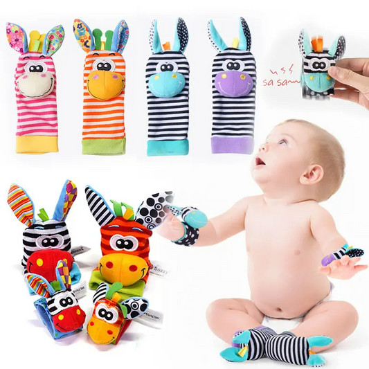 Colorful Baby Rattle Toy and Cozy Socks Set - Befez