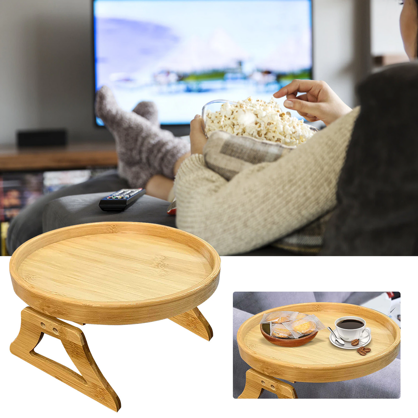 Befez | Wooden Armchair Desk Table Attachment Tray
