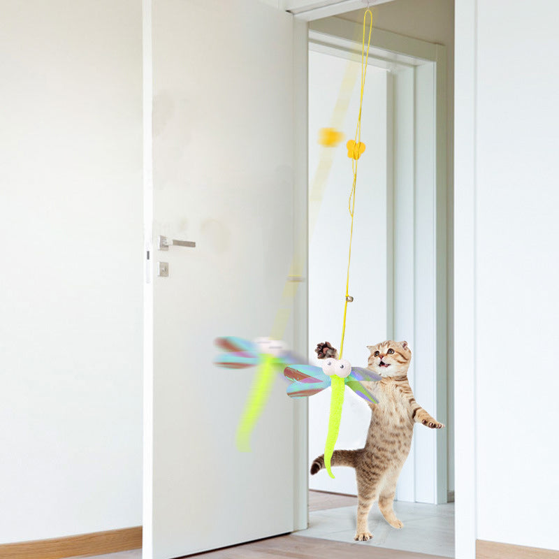Interactive Hanging Kitten Toy Wand