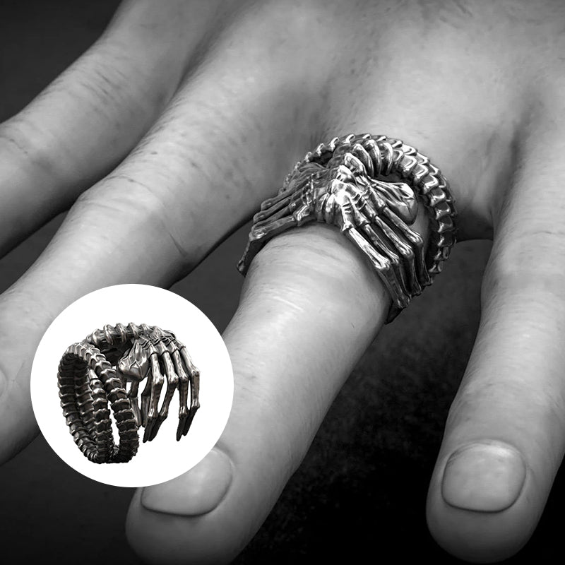 Sci-Fi Alien Face Hugger Ring