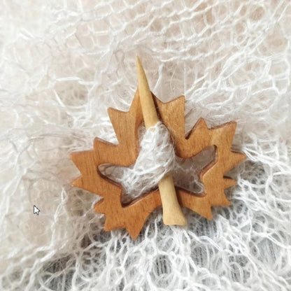 Cute Wooden Animal Pin Badge