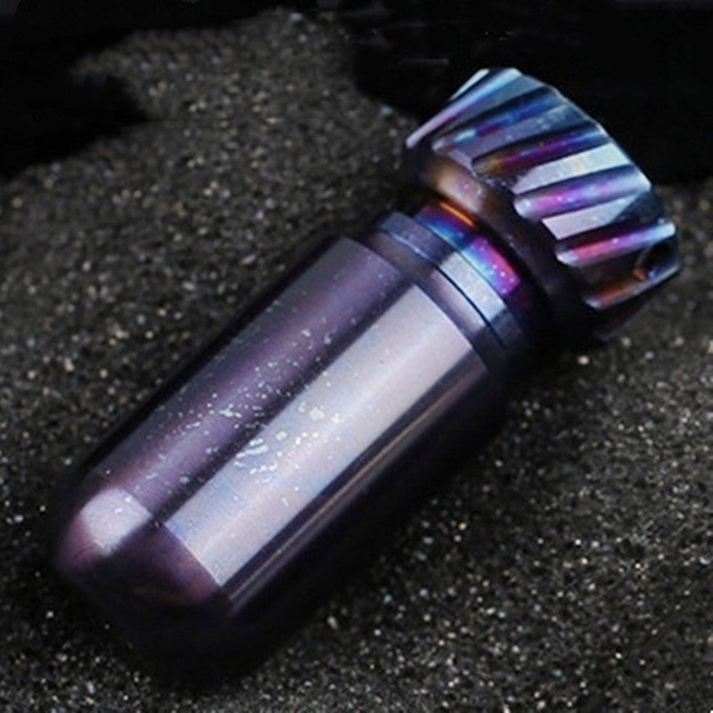Compact Travel Pill Box Waterproof Titanium Case
