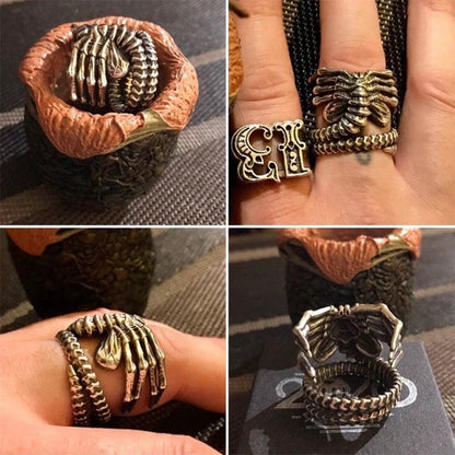 Sci-Fi Alien Face Hugger Ring