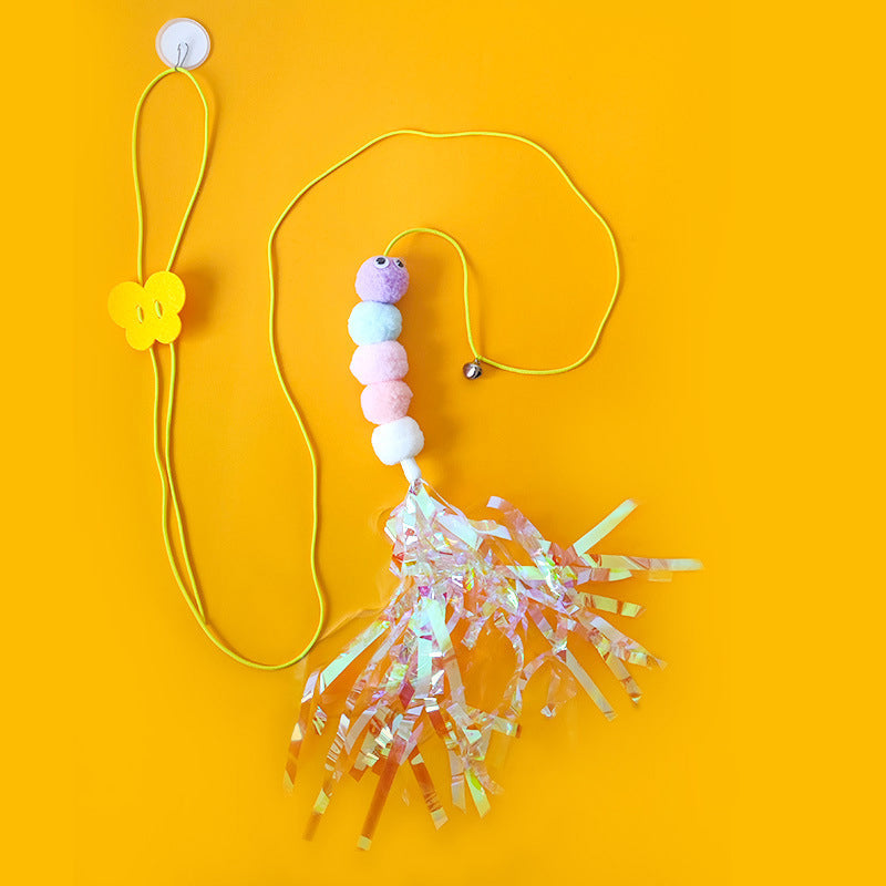 Interactive Hanging Kitten Toy Wand