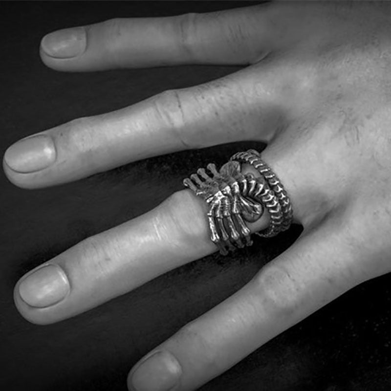 Sci-Fi Alien Face Hugger Ring