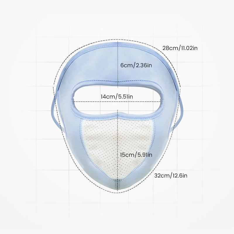 Lightweight UV Face Sun Mask