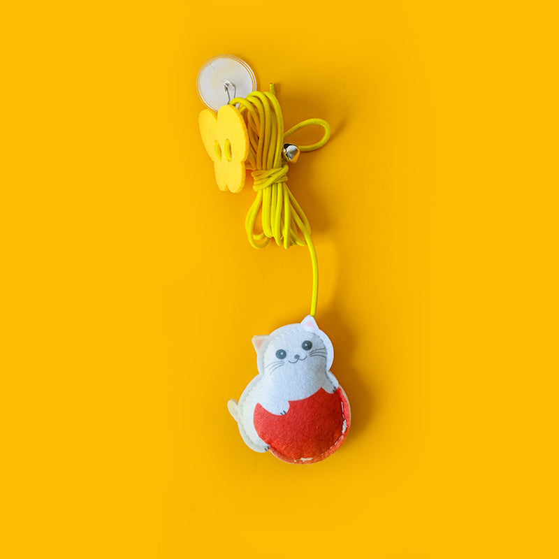 Interactive Hanging Kitten Toy Wand
