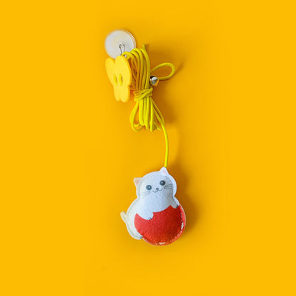 Interactive Hanging Kitten Toy Wand