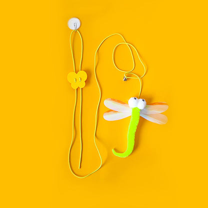 Interactive Hanging Kitten Toy Wand