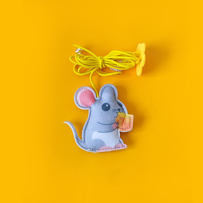 Interactive Hanging Kitten Toy Wand
