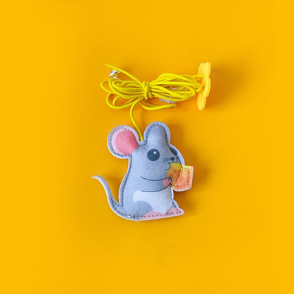 Interactive Hanging Kitten Toy Wand