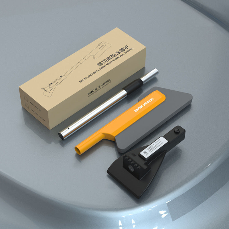 4-in-1 Car Snow Brush and Ice Scraper with LED Light