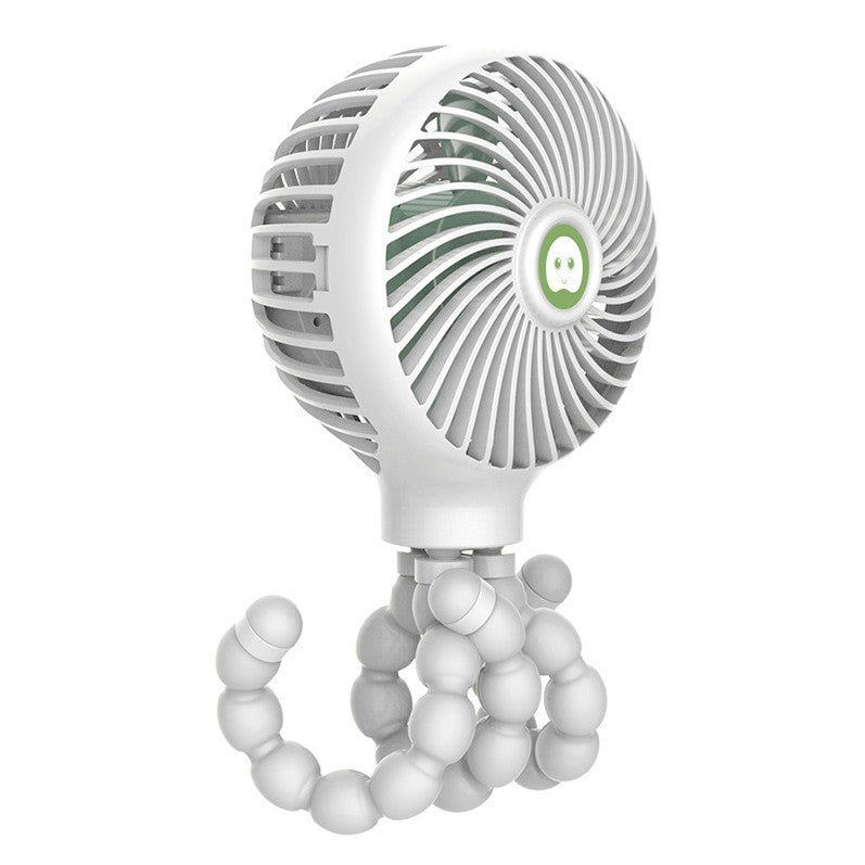 Compact Rechargeable Desk Fan with Adjustable Stand