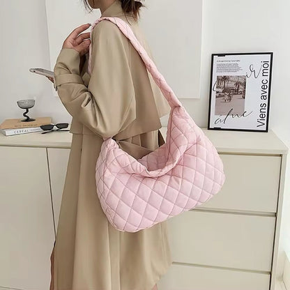 Soft Extra Large Padded Crossbody Tote Shoulder Bag