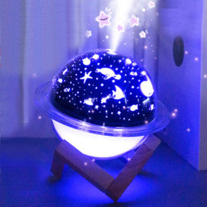 Compact LED Lamp and Humidifier with Night Light