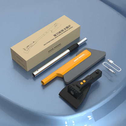 4-in-1 Car Snow Brush and Ice Scraper with LED Light - Befez