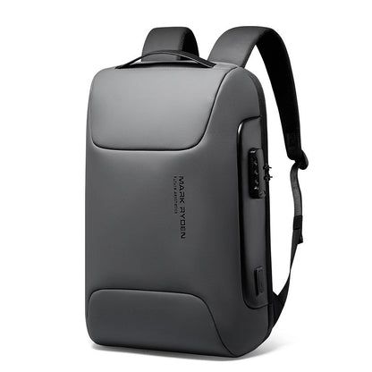 Spacious Water Resistant Backpack with USB Port & Lock