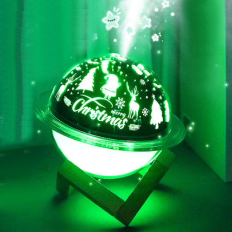 Compact LED Lamp and Humidifier with Night Light