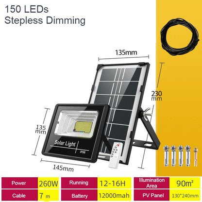 Wireless Solar Powered Outdoor Light with Remote