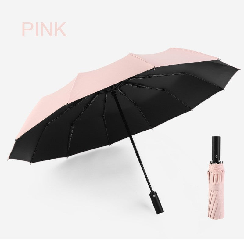 Compact Windproof Travel Umbrella with Auto Open Close
