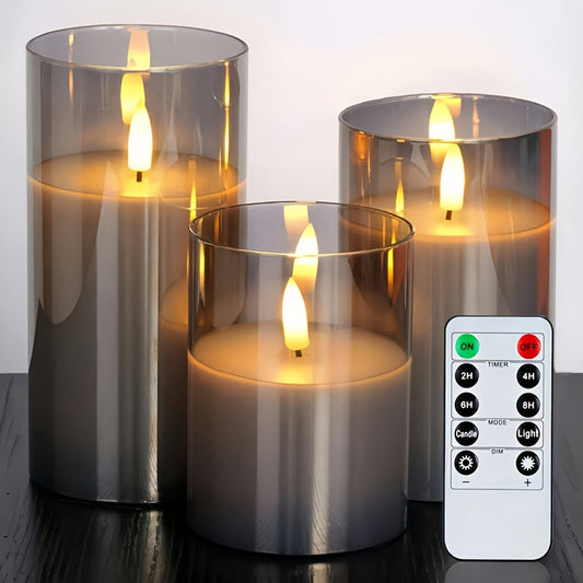 Warm White LED Candle Set – Soft Ambient Home Lighting - Befez