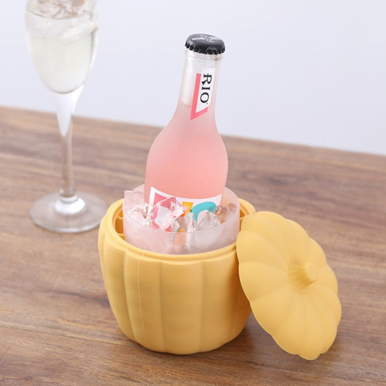 Silicone Pumpkin Ice Cube Tray with Lid for Home Bars - Befez