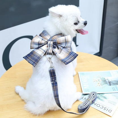Cute Dog Harness with Bow Tie - Befez
