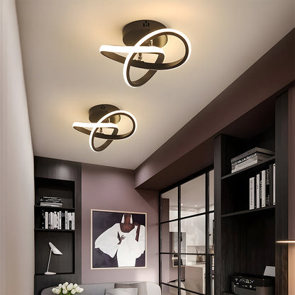 Modern Black LED Ceiling Fixture
