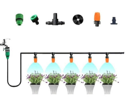 Automatic Garden Watering Kit with Adjustable Nozzles