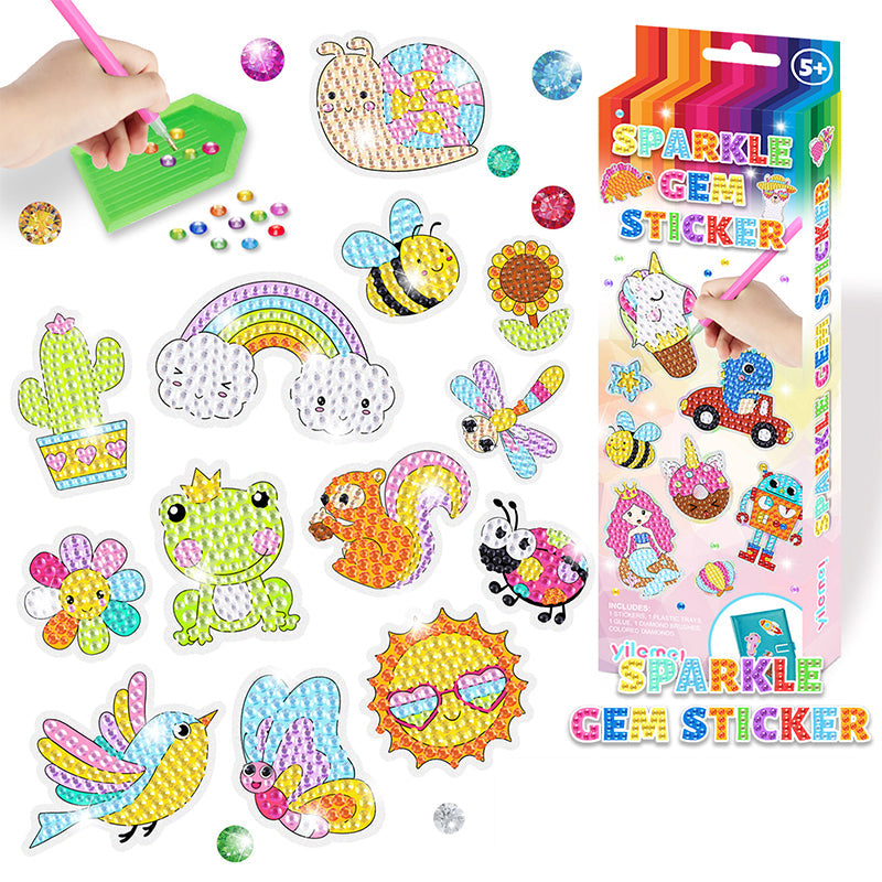 Colorful Crystal Sticker Set