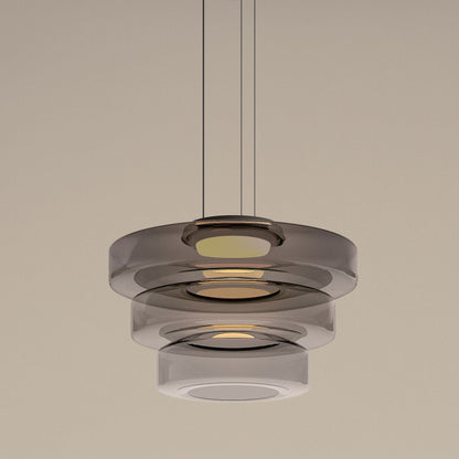 Contemporary Glass Hanging Lamp in Minimalist Design