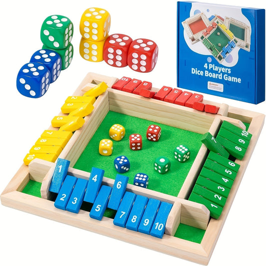 Classic Wooden Dice Box Game Set - Befez