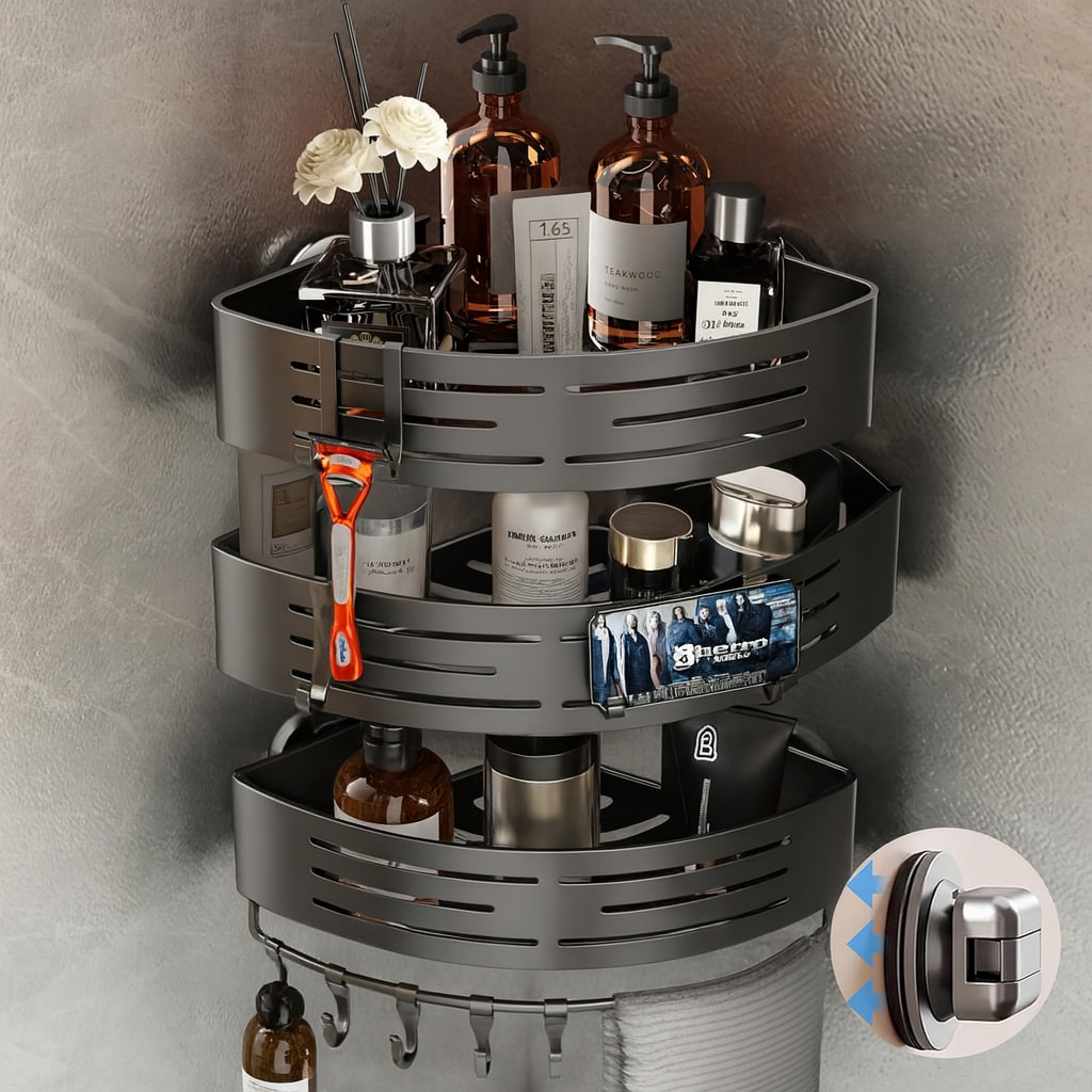 Space Saving Corner Shower Caddy - Befez