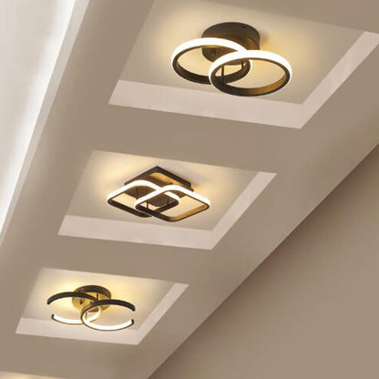 Modern Black LED Ceiling Fixture