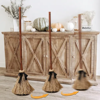 Spooky Floating Broom Decoration