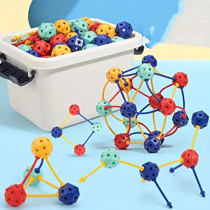 Colorful 3D Building Beads Set