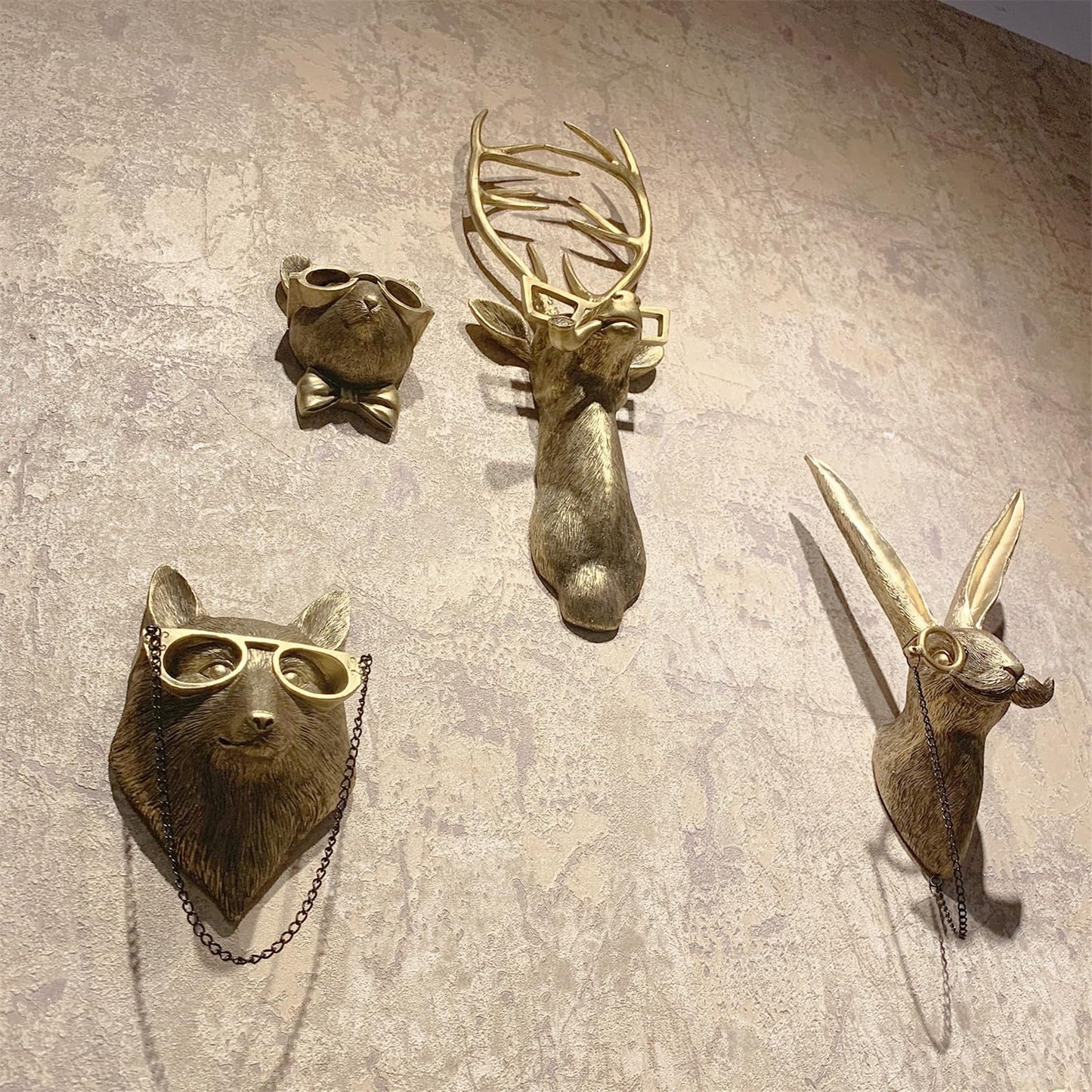 Stylish Wildlife Head Wall Decor