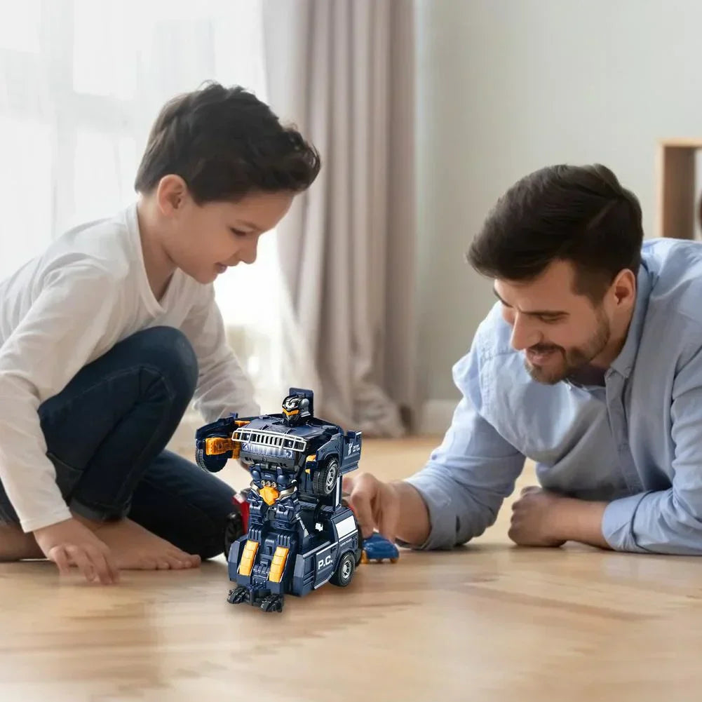 Cool Transforming Police Car Robot Toy